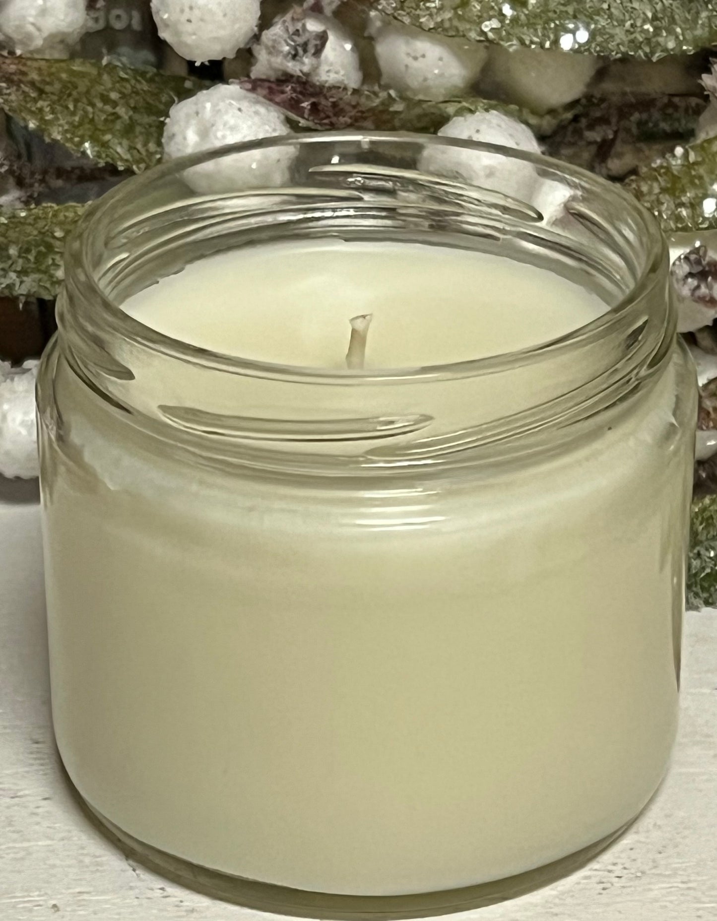 8.5 oz Salsa Jar Glass Candle