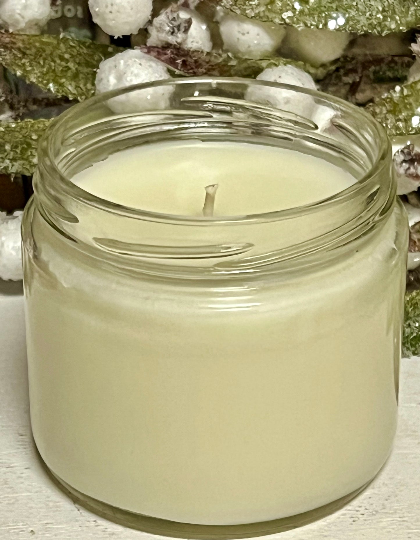 8.5 oz Salsa Jar Glass Candle